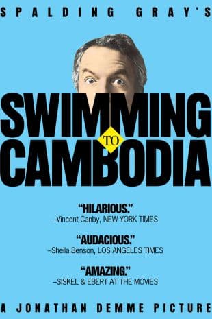 Swimming to Cambodia poster art