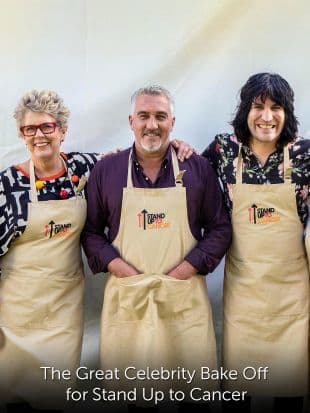 The Great Celebrity Bake Off for Stand Up to Cancer poster art