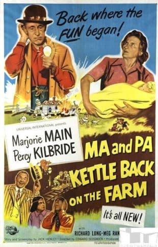 Ma and Pa Kettle Back on the Farm poster art