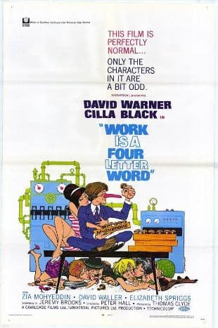 Work Is a Four Letter Word poster art