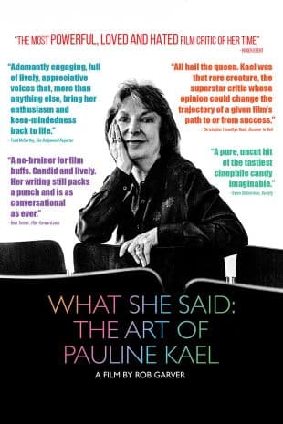 What She Said: The Art of Pauline Kael poster art