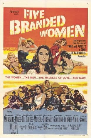 Five Branded Women poster art