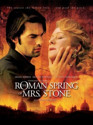 Tennessee Williams' The Roman Spring of Mrs. Stone poster art