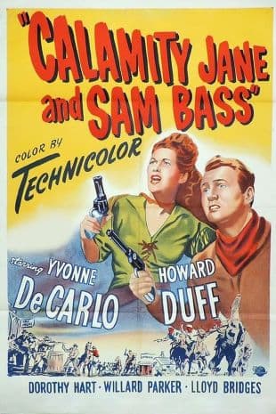 Calamity Jane and Sam Bass poster art