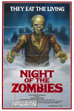 Night of the Zombies poster art