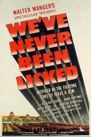 We've Never Been Licked poster art