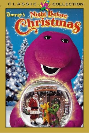 Barney's Night Before Christmas poster art