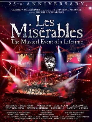 Les Misérables: 25th Anniversary Concert at the O2 poster art