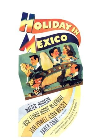 Holiday in Mexico poster art