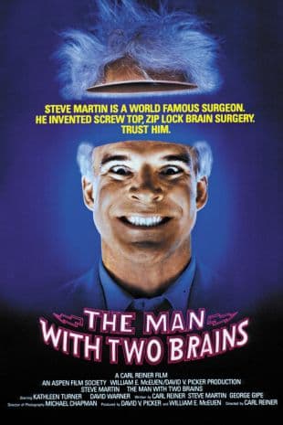 The Man With Two Brains poster art