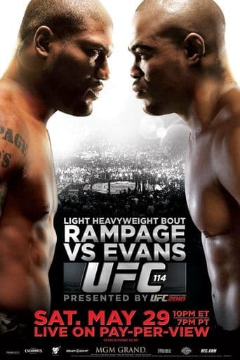 UFC 114: Rampage vs. Evans poster art