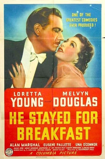 He Stayed for Breakfast poster art