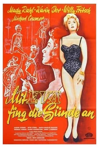 Mit Eva fing die Sünde an poster art