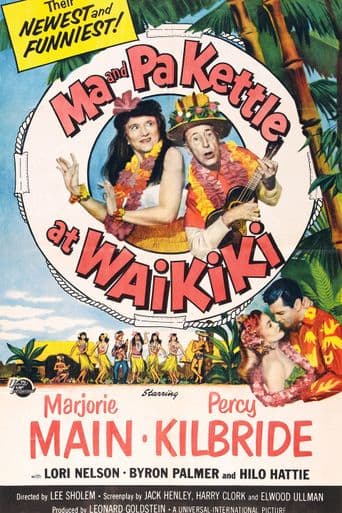 Ma and Pa Kettle at Waikiki poster art