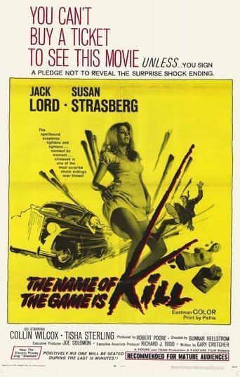 The Name of the Game Is Kill poster art