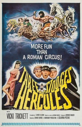 The Three Stooges Meet Hercules poster art