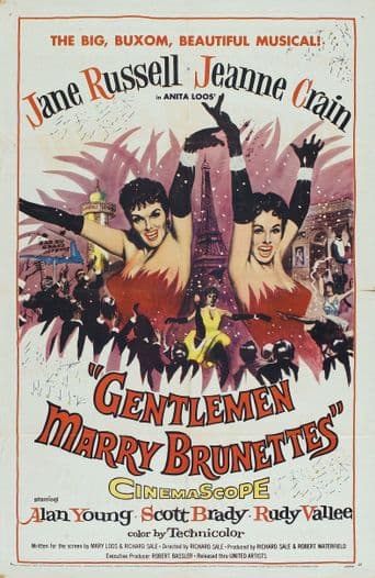 Gentlemen Marry Brunettes poster art