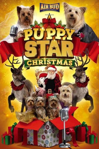 Puppy Star Christmas poster art