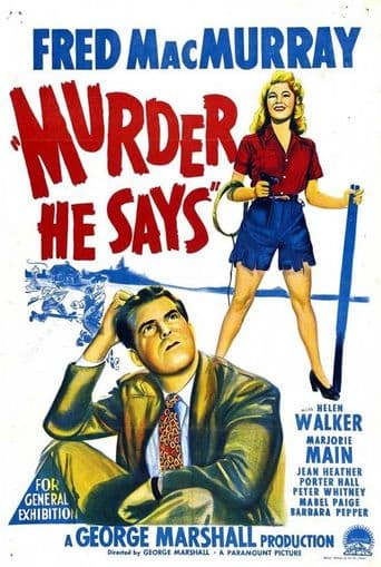 Murder, He Says poster art