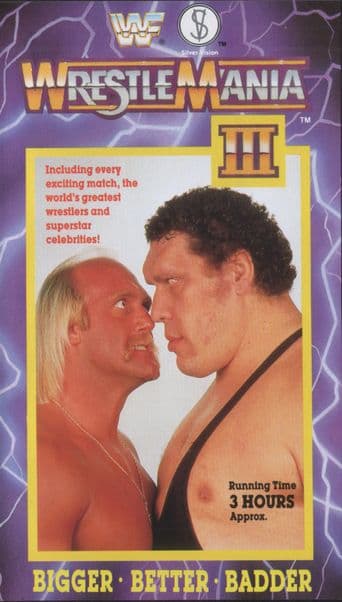 WWE WrestleMania III poster art