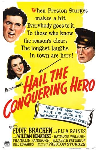 Hail the Conquering Hero poster art