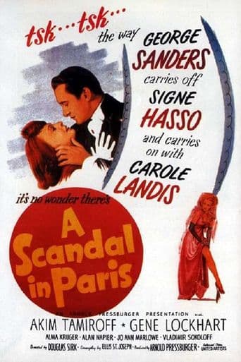 A Scandal in Paris poster art