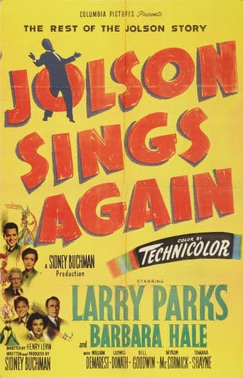 Jolson Sings Again poster art