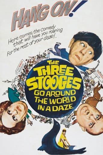 The Three Stooges Go Around the World in a Daze poster art