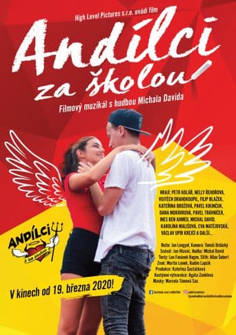 Andílci za školou poster art