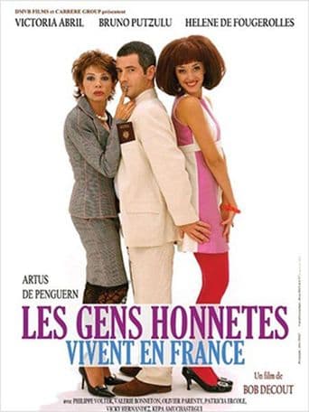 Les gens honnêtes vivent en France poster art