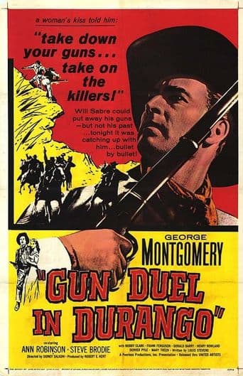 Gun Duel in Durango poster art