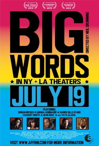 Big Words poster art