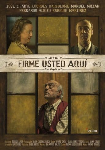 Firme Usted Aquí poster art