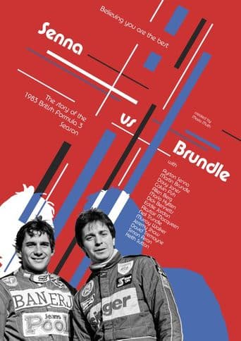 Senna vs Brundle poster art