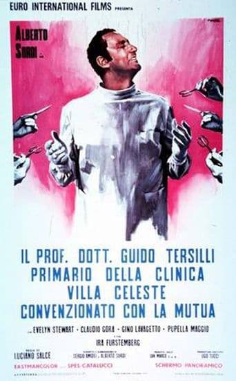 Il prof. Dott. Guido Tersilli, primario della clinica Villa Celeste convenzionata con le mutue poster art