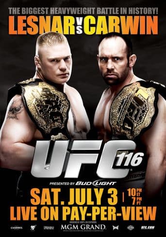 UFC 116: Lesnar vs. Carwin poster art