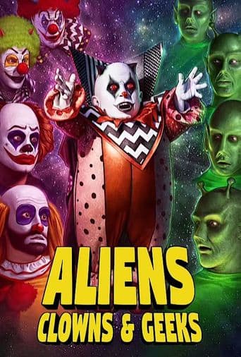 Aliens, Clowns & Geeks poster art