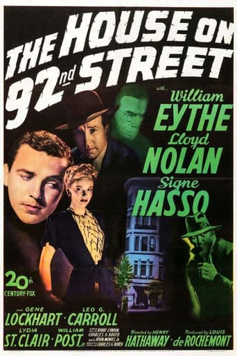 The House on 92nd Street poster art