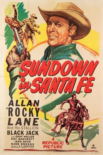 Sundown in Santa Fe poster art