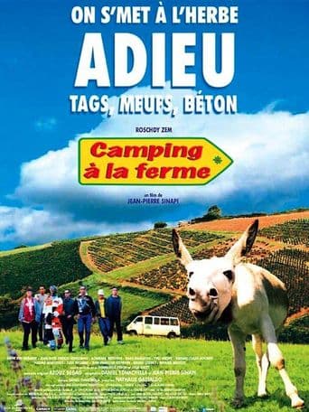 Camping à la ferme poster art