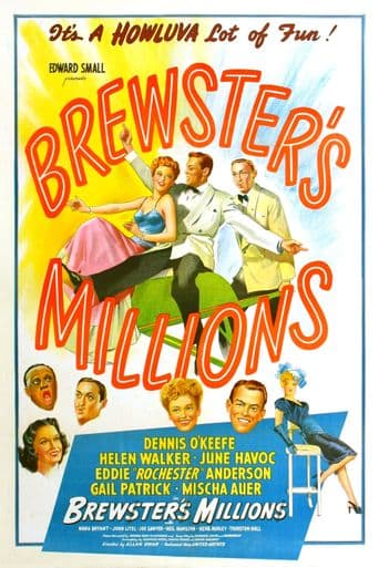 Brewster's Millions poster art