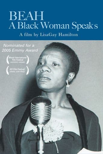 Beah: A Black Woman Speaks poster art