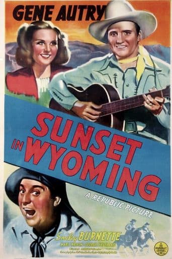 Sunset in Wyoming poster art