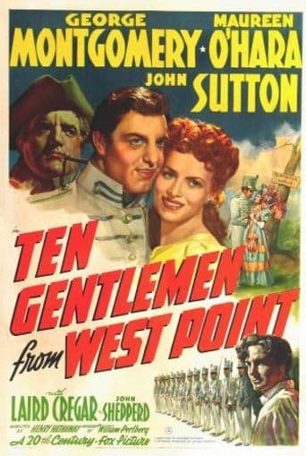 Ten Gentlemen From West Point poster art