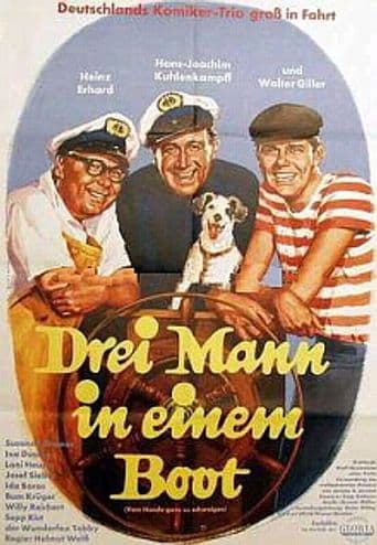 Drei Mann in einem Boot poster art