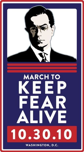 The Rally to Restore Sanity and/or Fear poster art