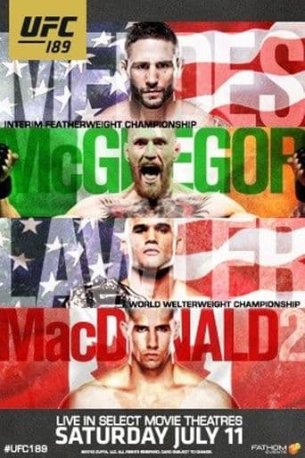 UFC 189: Mendes vs. McGregor poster art