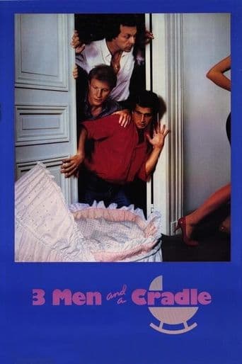 Three Men and a Cradle poster art