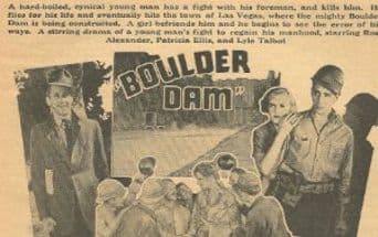 Boulder Dam poster art