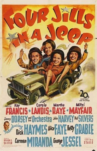 Four Jills in a Jeep poster art